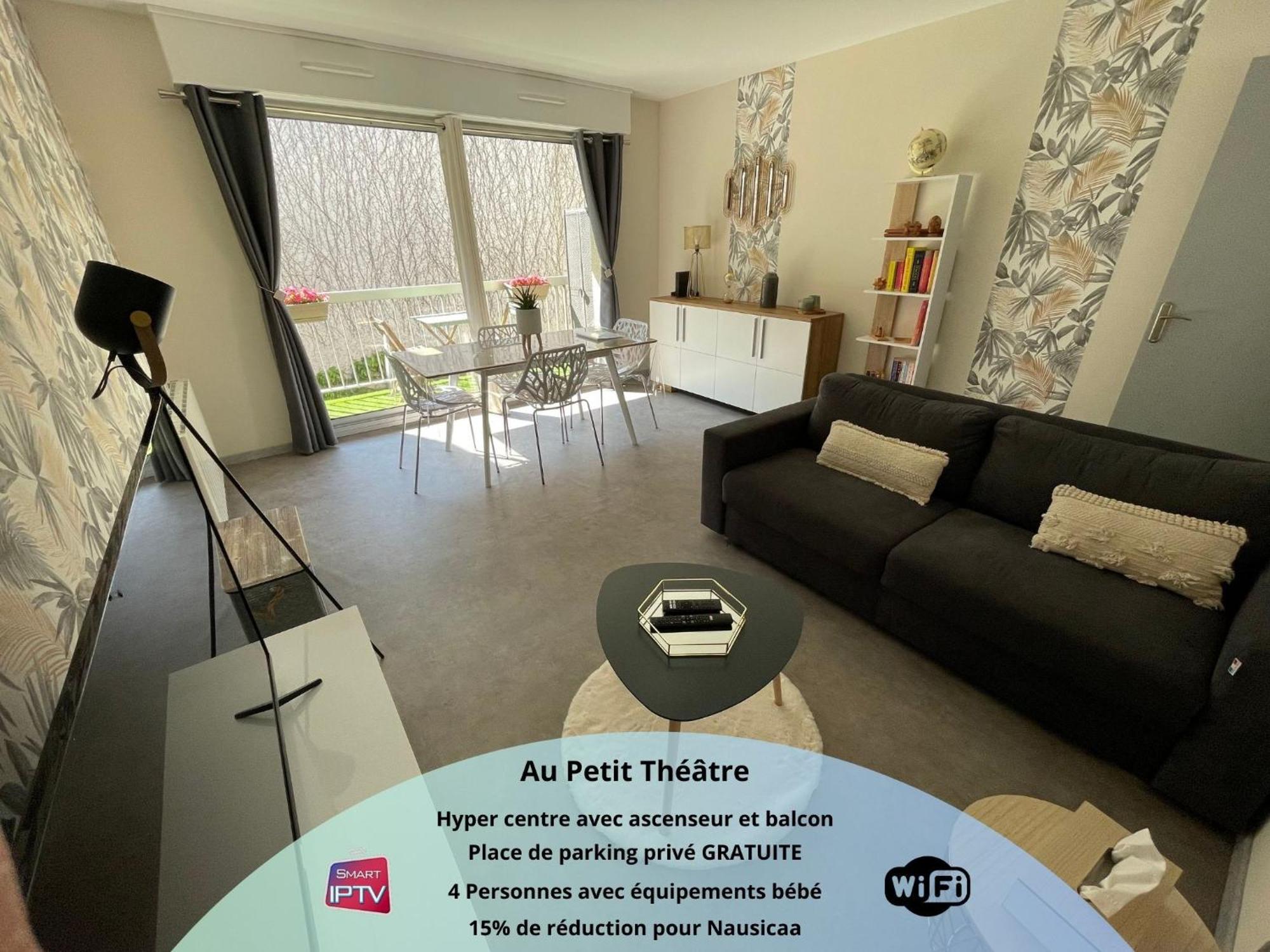 Au Petit Theatre, Appartement Cosy En Hyper Centre บูโลญ-ซูร์-แมร์ ภายนอก รูปภาพ